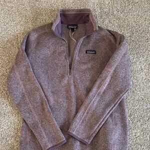 Patagonia Heathered Lavender Fleece Top